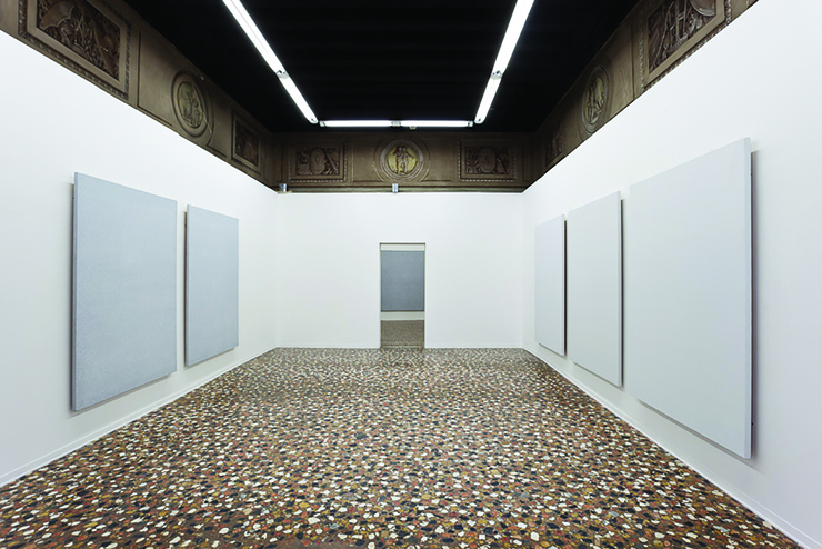 Opalka installation view, il tempo della pittura, Galleria Michela Rizzo - Palazzo Palumbo Fossati, 2011