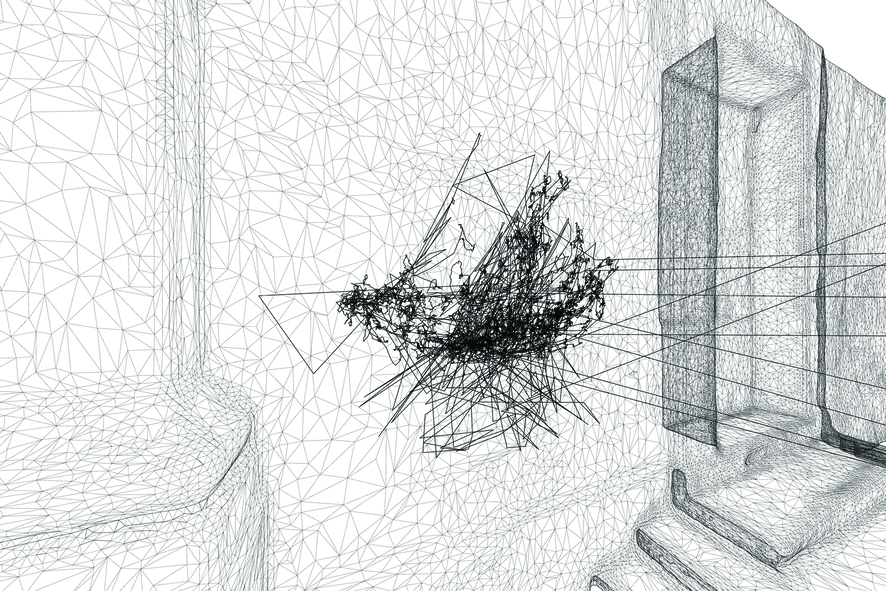 Matthew Attard, 2023: Eye-tracking concept sketch (I WILL FOLLOW THE SHIP), Venice Biennale 2024. Image courtesy of the artist and Galleria Michela Rizzo.