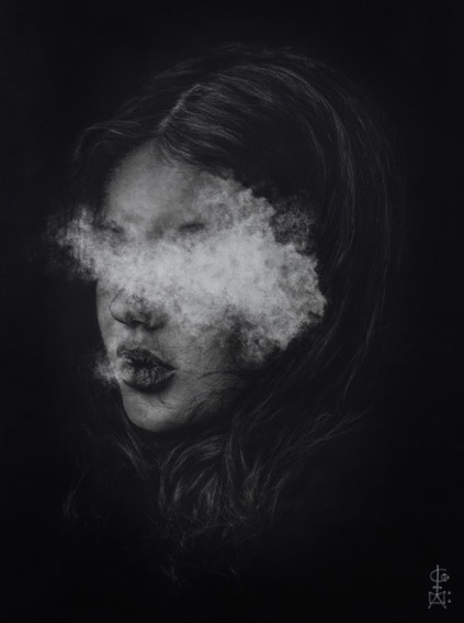 Untitled 03 by CO-MA, charcoal on paper.