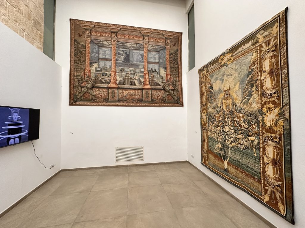 Margret Eicher’s tapestries at Deep Throat, an exhibition organised by MOMENTUM