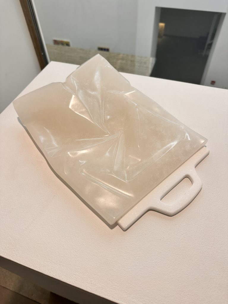 Andreas Blank, Landscape Metaphor, 2025, Alabaster, marble, 48 x 33 x 80cm