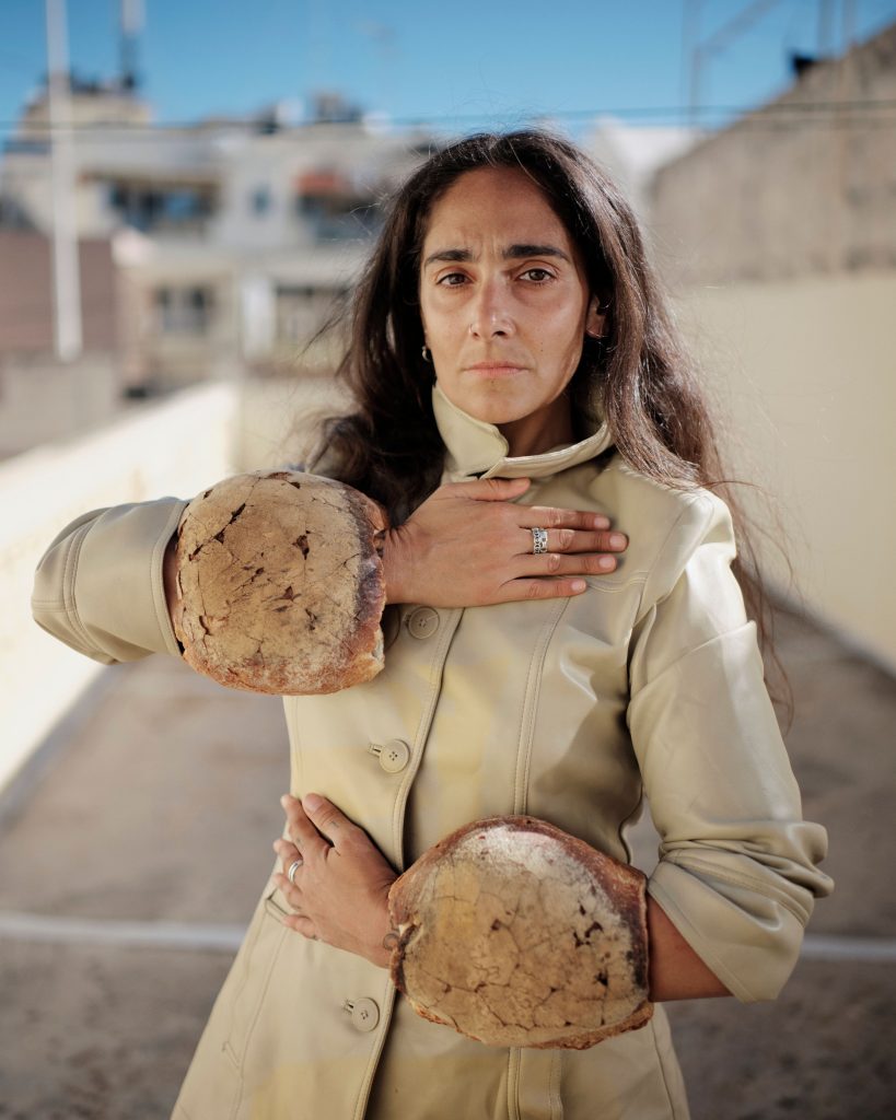 Photo of the artist by Timecapsule Tapes - performance photograph when developing research 