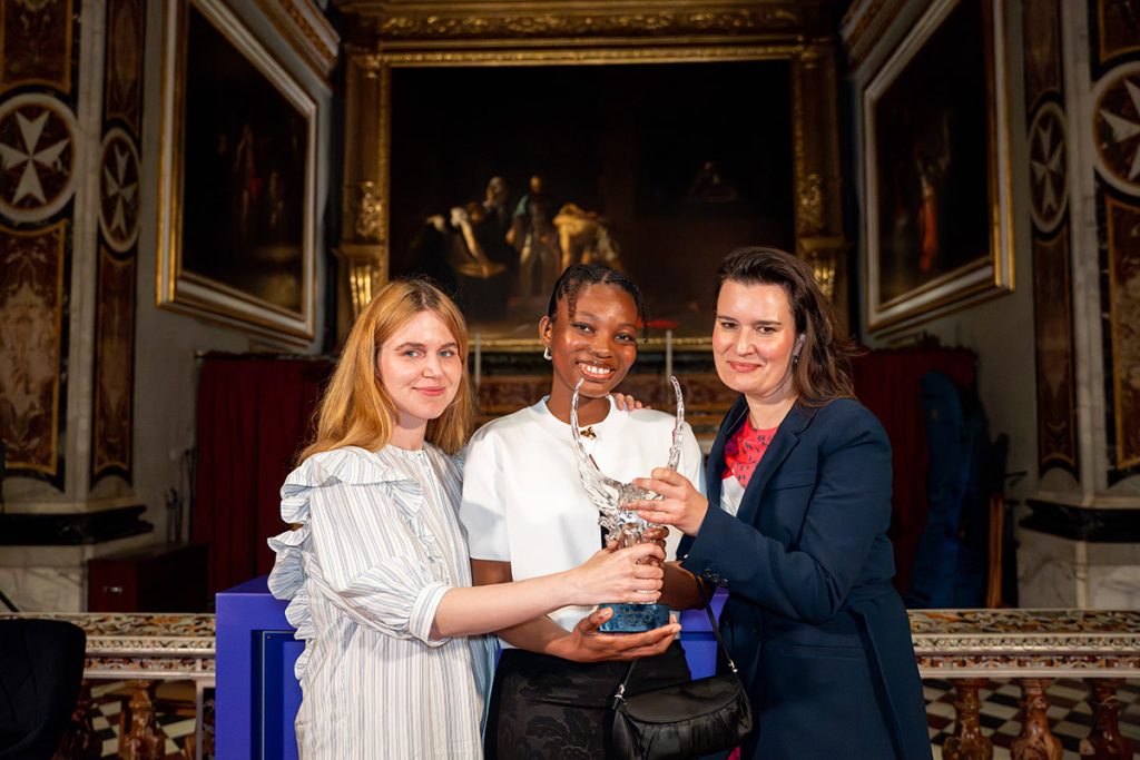 Marta Nadolle, Ernestina Mansa Doku and Eliza Proszczuk: Awarded Best Pavilion at Malta Biennale 2026, St Johns Cathedral, Malta, 13 March 2026.